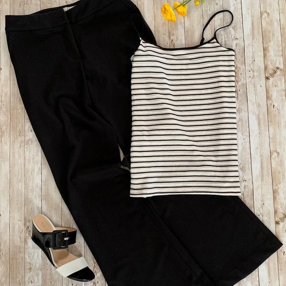 donatedLena Gabrielle Black Bootcut Dress Pant, Sz 6 - Picture 3 of 15